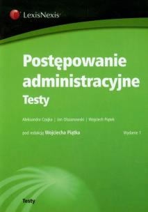 Okładka książki Postępowanie administracyjne Testy