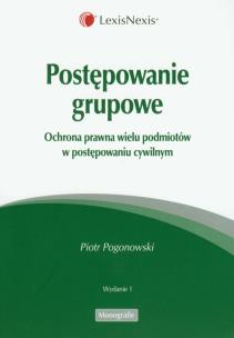 Okładka książki Postępowanie grupowe