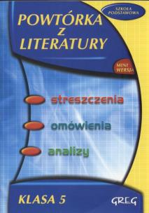 Okładka książki Powtórka z literatury 5
