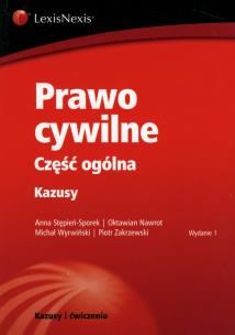 Okładka książki Prawo cywilne Część ogólna Kazusy