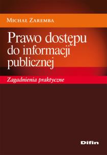 Okładka książki Prawo dostępu do informacji publicznej