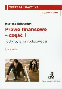 Okładka książki Prawo finansowe część 1 Testy aplikacyjne 11