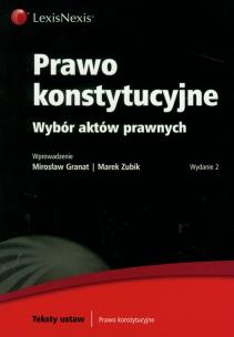 Okładka książki Prawo konstytucyjne Wybór aktów prawnych