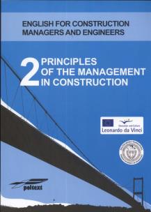 Okładka książki Principles of the management in construction 2
