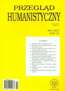 Opakowanie Przegląd humanistyczny 2/2008