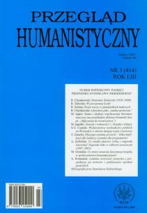 Opakowanie Przegląd humanistyczny 3/2009