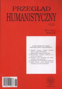 Opakowanie Przegląd humanistyczny 6/2008