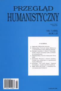 Opakowanie Przegląd humanistyczny nr 3 (408) rok LII