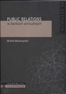 Okładka książki Public Relations w bankach wirtualnych