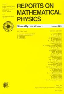 Opakowanie Reports on Mathematical Physics 65/1 2010 Perg