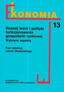 Opakowanie Rozwój teorii i polityki funkcjonowania gospododarki rynkowej wybrane aspekty