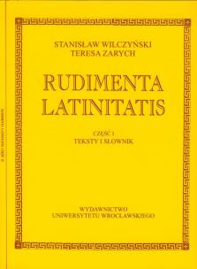 Okładka książki Rudimenta Latinitatis część 1-2