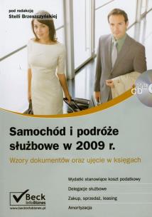 Opakowanie Samochód i podróże służbowe w 2009 r z płytą CD