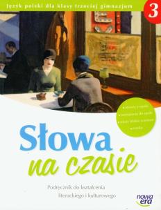 Okładka książki Słowa na czasie 3 Podręcznik do kształcenia literackiego i kulturowego