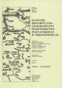 Opakowanie Słownik historyczno-geograficzny województwa poznańskiego w średniowieczu część IV zeszyt 3