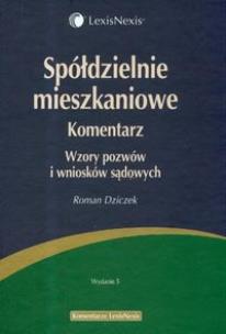 Okładka książki Spółdzielnie mieszkaniowe Komentarz