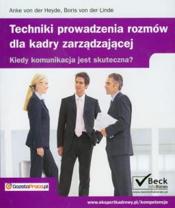 Opakowanie Techniki prowadzenia rozmów dla kadry zarządzającej