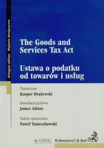 Opakowanie The Goods and Services Tax Act Ustawa o podatku od towarów i usług