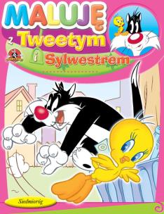 Okładka książki Tweety.Maluję z Tweetym i Sylwestrem II SIEDMIORÓG