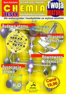 Okładka książki Twoja matura Chemia testy poziom rozszerzony