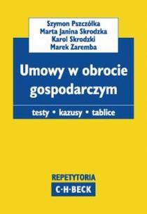 Okładka książki Umowy w obrocie gospodarczym