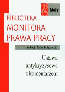 Okładka książki Ustawa antykryzysowa z komentarzem