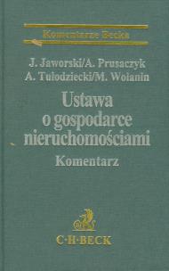 Okładka książki Ustawa o gospodarce nieruchomościami. Komentarz