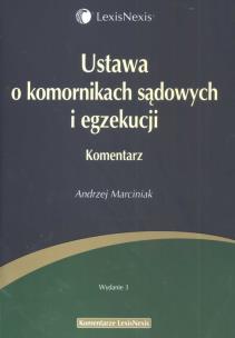 Okładka książki Ustawa o komornikach sądowych i egzekucji
