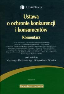 Opakowanie Ustawa o ochronie konkurencji i konsumentów. Komentarz