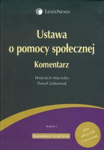 Okładka książki Ustawa o pomocy społecznej Komentarz + CD z wzorami