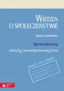 Okładka książki Wiedza o społeczeństwie Sprawdziany Zakres podstawowy