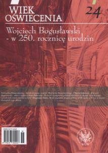Opakowanie Wiek Oświecenia  24 Wojciech Bogusławski w 250 rocznicę urodzin