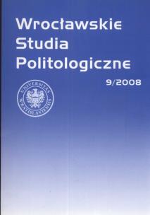 Opakowanie Wrocławskie studia politologiczne 9/2008