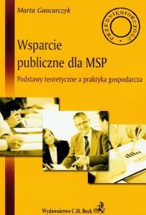 Okładka książki Wsparcie publiczne dla MSP