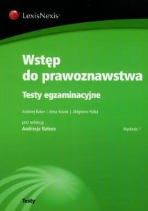 Okładka książki Wstęp do prawoznawstwa