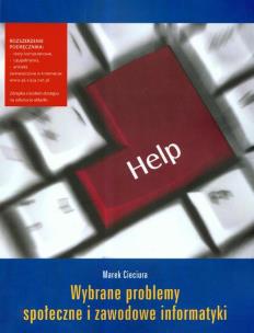 Okładka książki Wybrane problemy społeczne i zawodowe informatyki