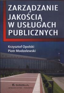 Okładka książki Zarządzanie jakością w usługach publicznych