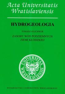 Okładka książki Zasoby wód podziemnych Ziemi Kłodzkiej