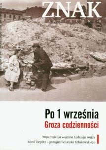 Okładka książki Znak 652 9/2009 Po 1 września groza codzienności