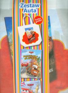 Okładka książki Auta - Zestaw książki + torba