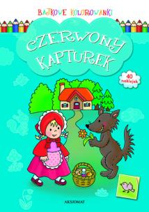 Okładka książki Bajkowe kolorowanki - Czerwony Kapturek