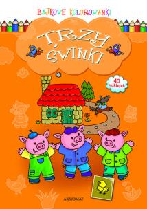 Okładka książki Bajkowe kolorowanki - Trzy świnki