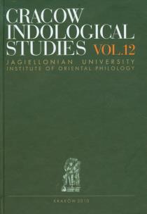 Okładka książki Cracow Indological Studies vol.12