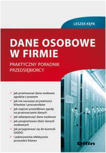 Okładka książki Dane osobowe w firmie