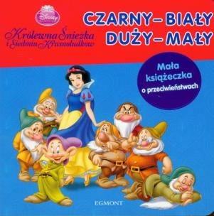 Okładka książki Disney - Królewna Śnieżka czarny-biały duży-mały
