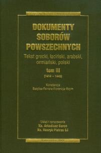 Okładka książki Dokumenty Soborów Powszechnych t.3