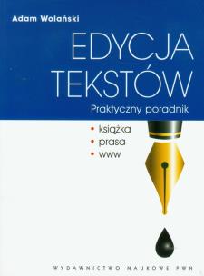 Okładka książki Edycja tekstów Praktyczny poradnik