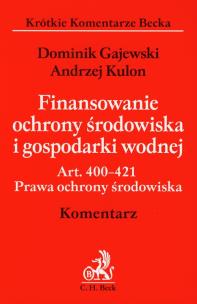 Okładka książki Finansowanie ochrony środowiska i gospodarki wodnej