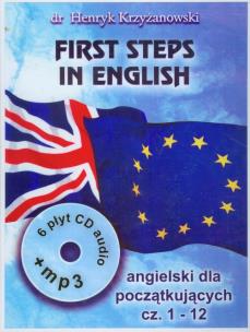 Okładka książki First steps in English cz.1 (1-12)  Intens. kurs