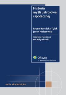 Okładka książki Historia myśli ustrojowej i społecznej